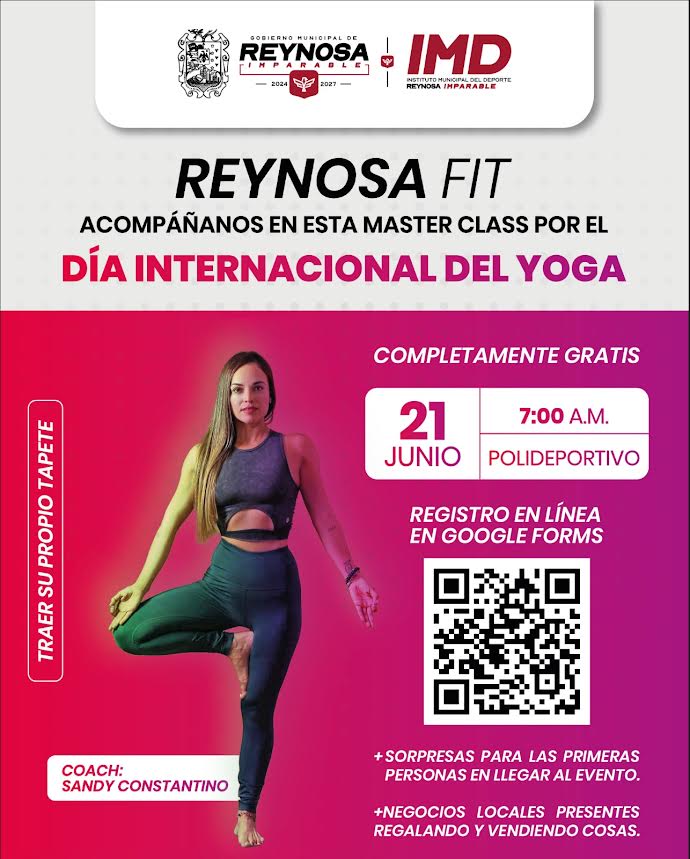 Invita Gobierno Municipal a la Master Class Reynosa Fit