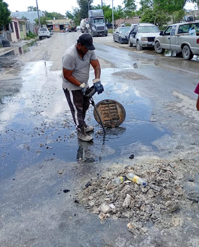 Realizó COMAPA labores de limpieza de pozos en el fraccionamiento Balcones de Alcalá